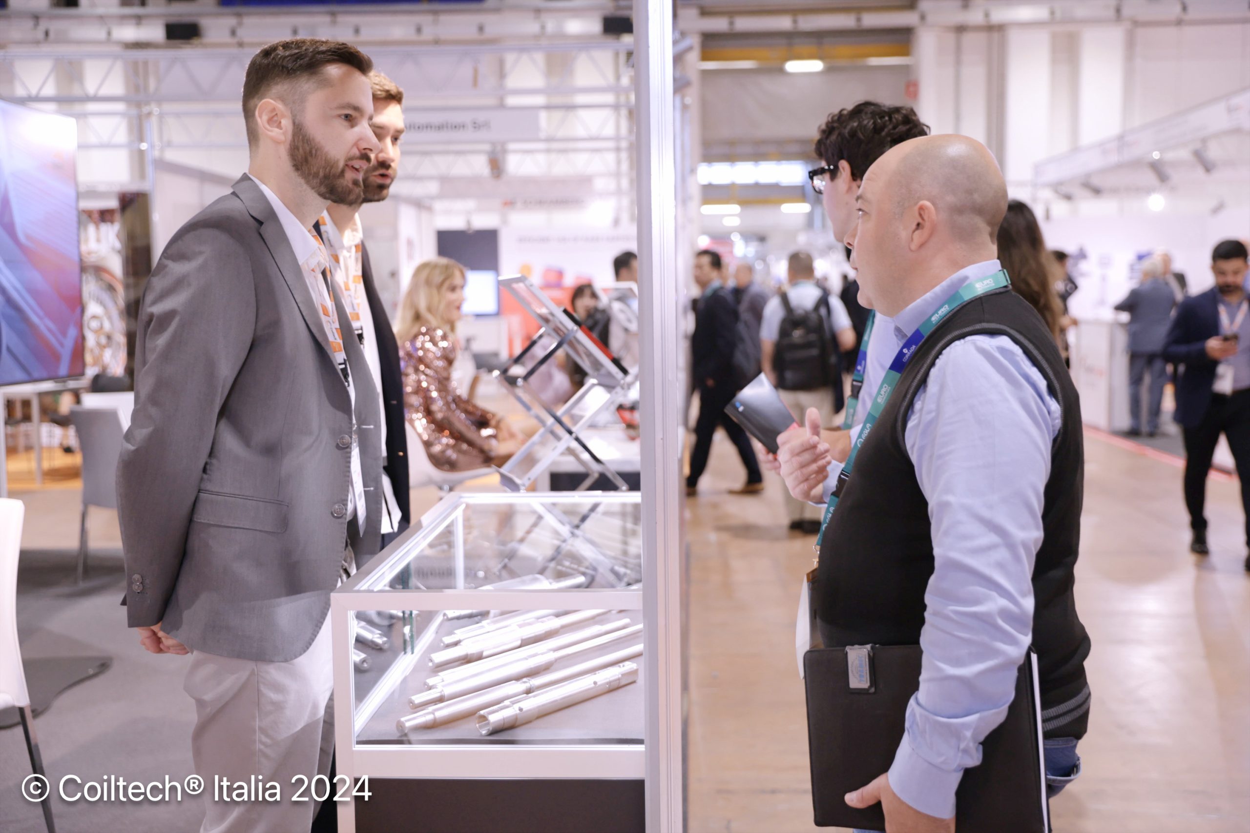 Showcasing motor shafts at Coiltech exhibition